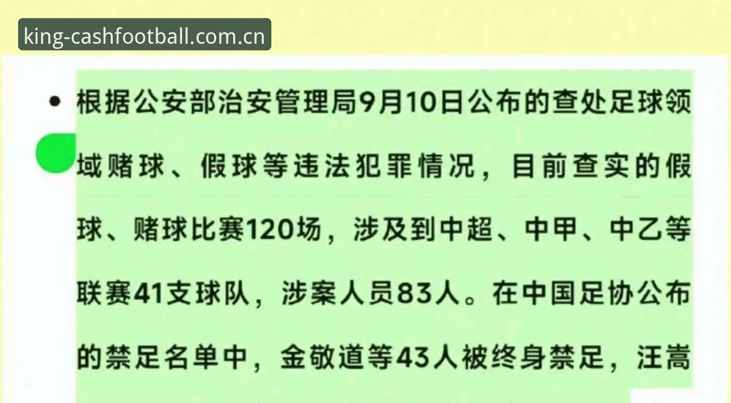 皇冠体育娱乐攻略 中国足协第三批禁足名单解读——足球反腐风暴下的行业警示